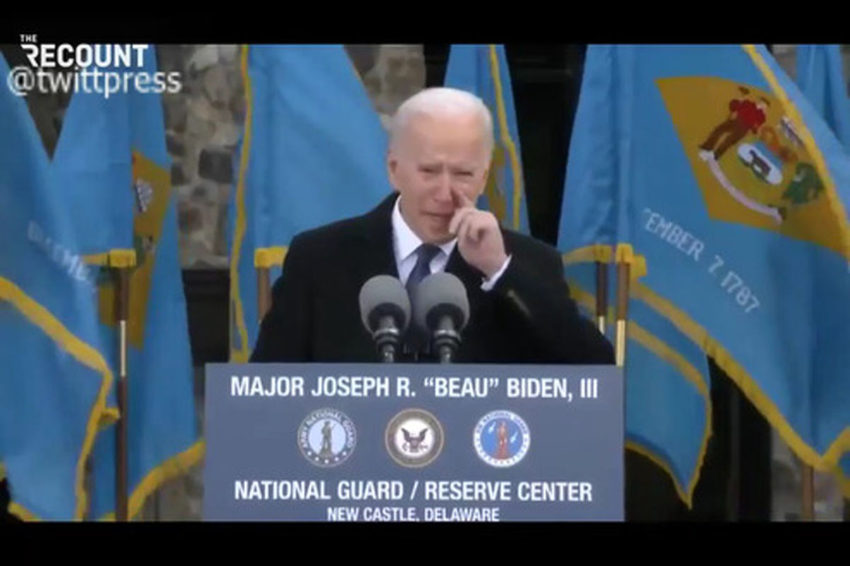 سخنرانی احساسی بایدن برای مردم «دلاور» با صورت اشک آلود
