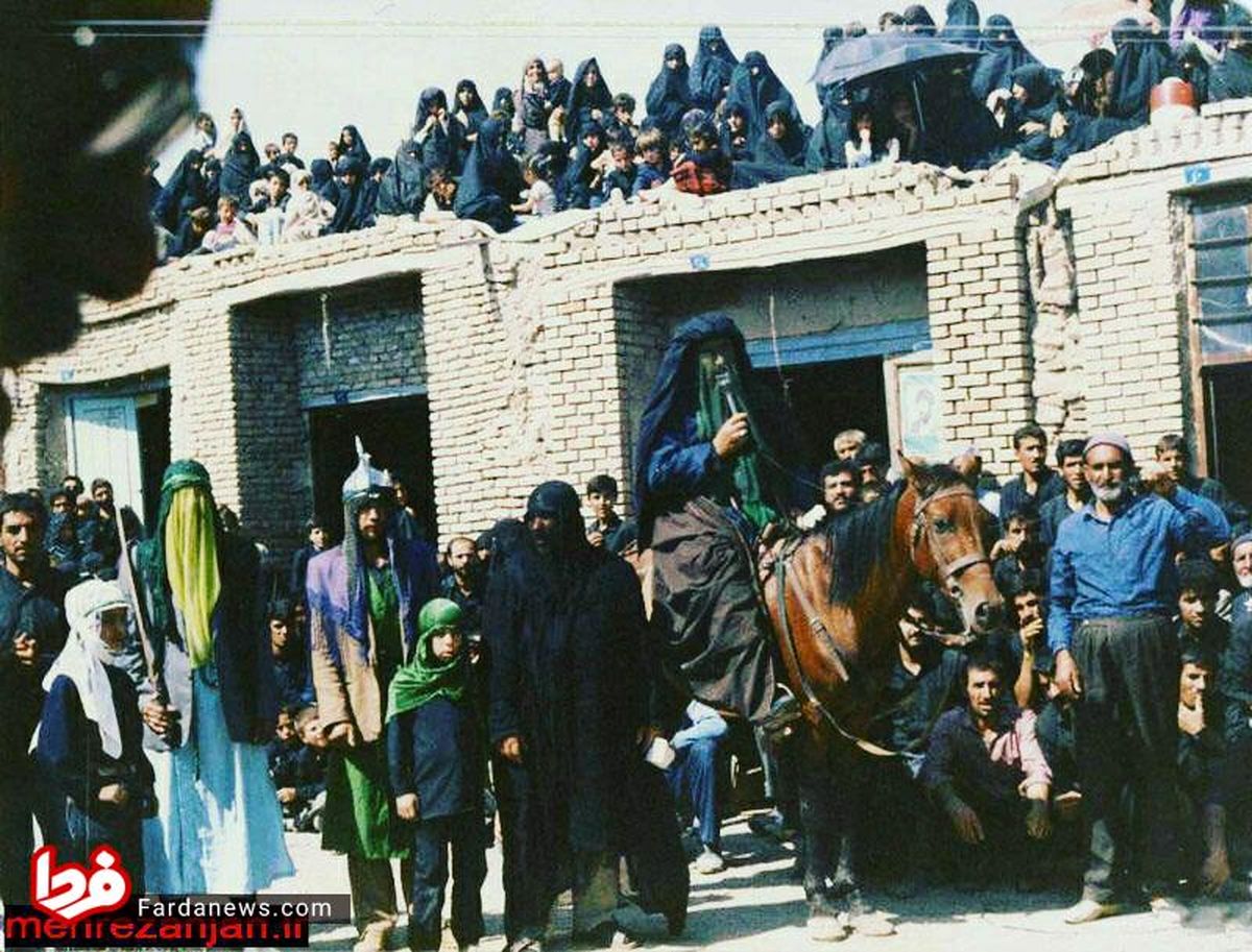 تعزیه خوانی در زنجان در دهه شصت +عکس