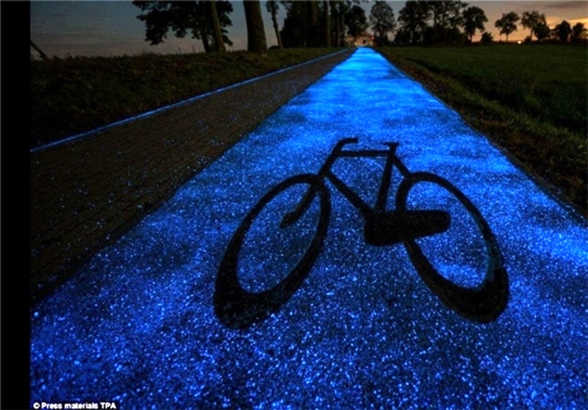 ابتکار جالب برای دوچرخه‌سواری شبانه +تصاویر