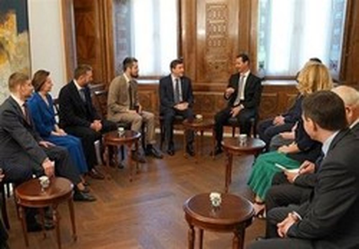 بشار اسد یک هیئت روسی را به حضور پذیرفت