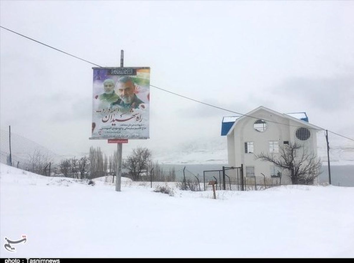 تصاویر: دریاچه سد طالقان در برف