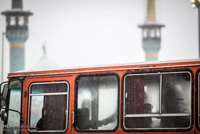 گزارش تصویری: بارش برف در تهران