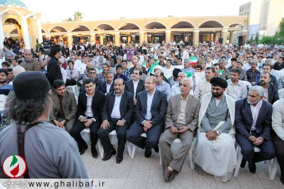 سخنرانی قالیباف در میان بوشهری ها/تصاویر