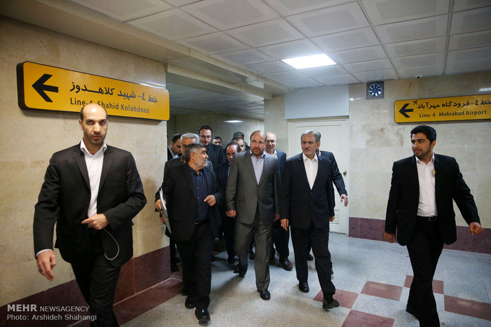 گزارش تصویری: افتتاح ایستگاه مترو فرودگاه مهرآباد