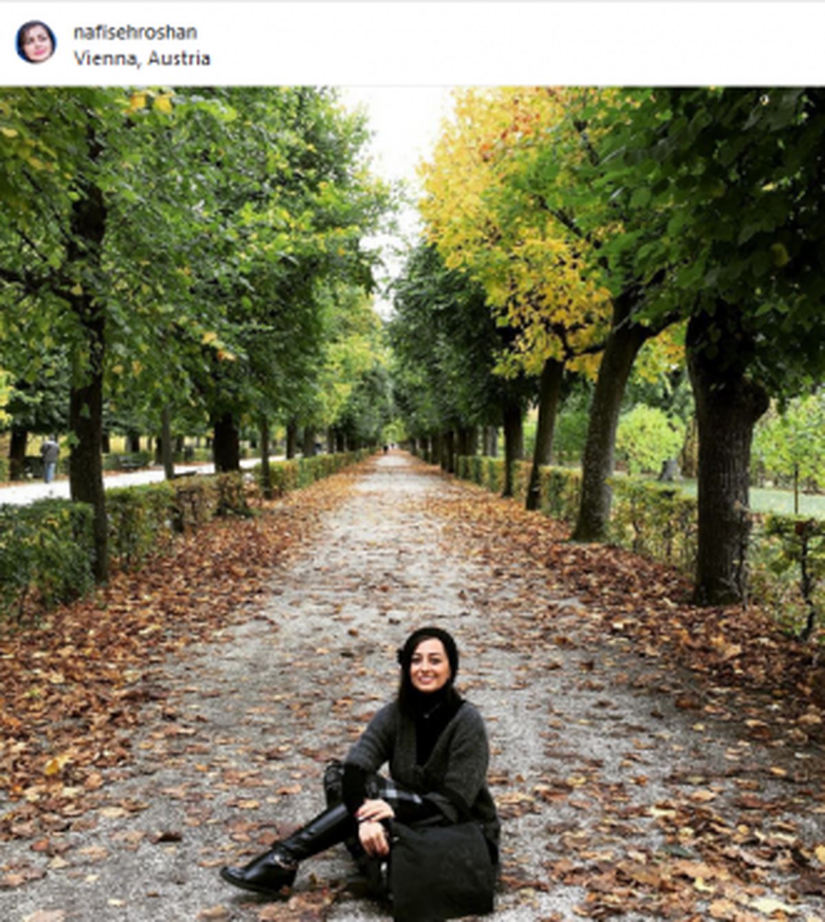 تیپ نفیسه روشن در اتریش +عکس