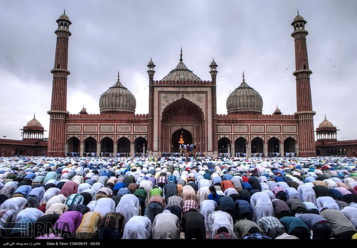 گزارش تصویری: نماز عید قربان در هند