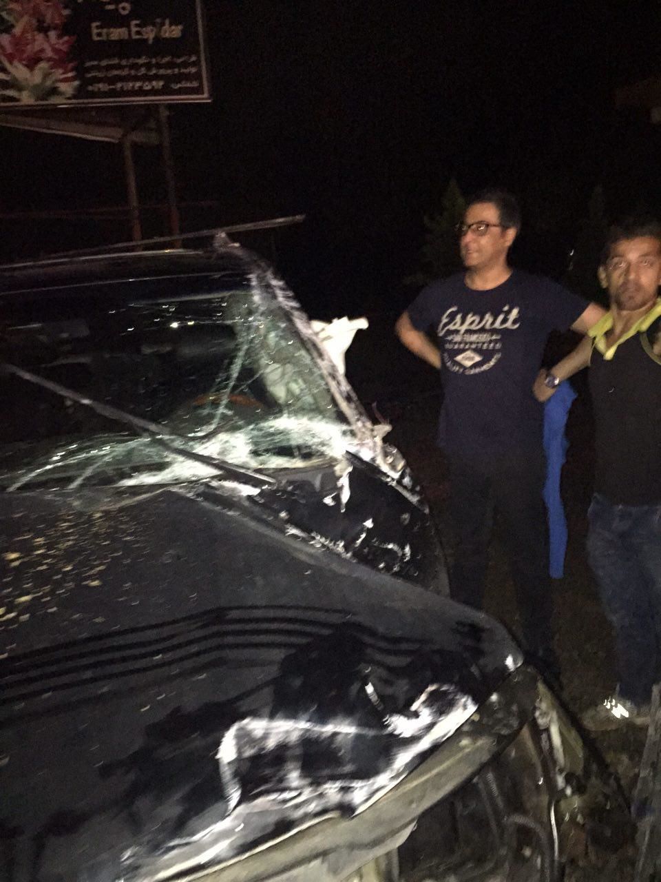 عکس:مهرداد میناوند تصادف کرد