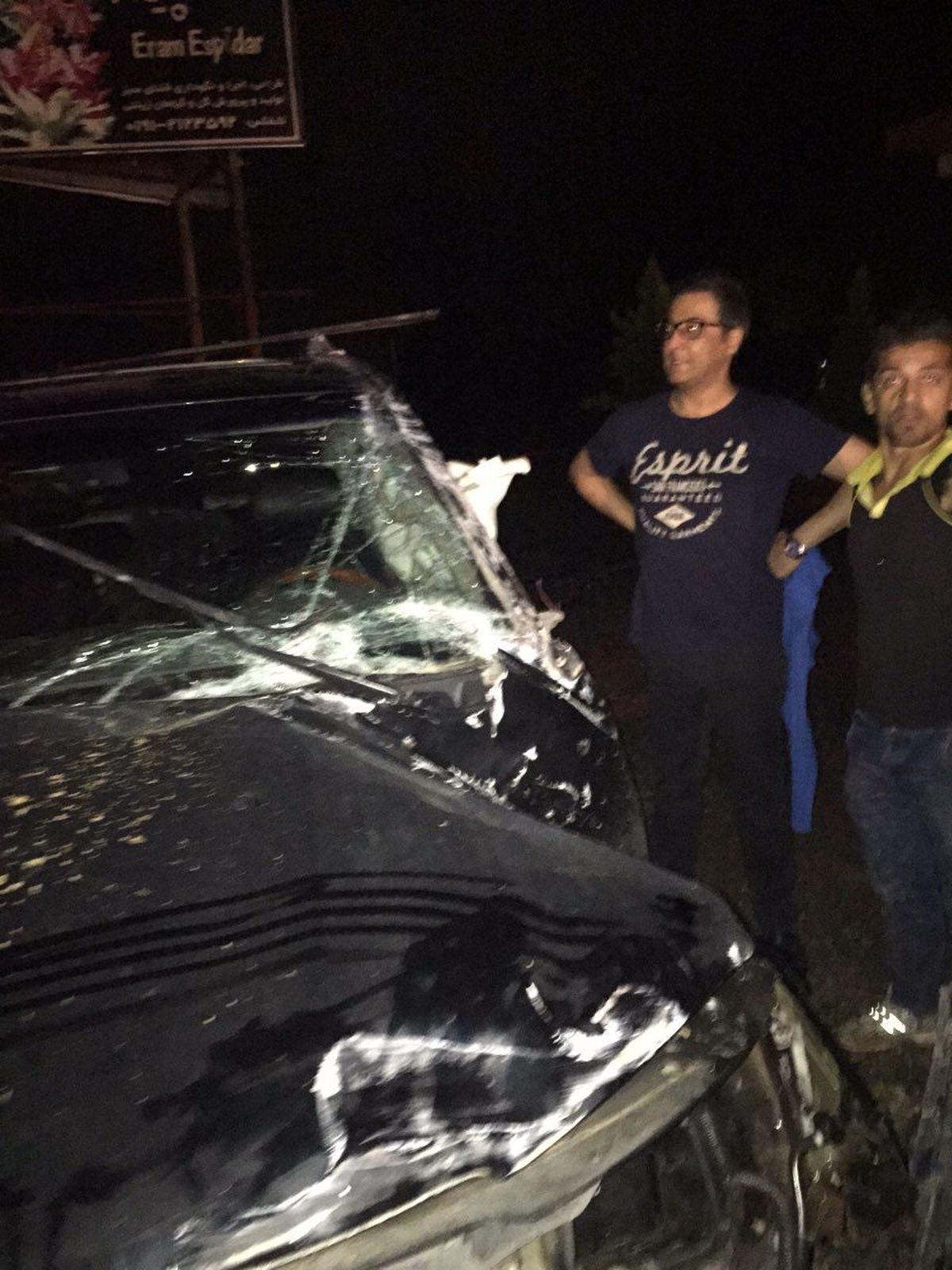 عکس:مهرداد میناوند تصادف کرد