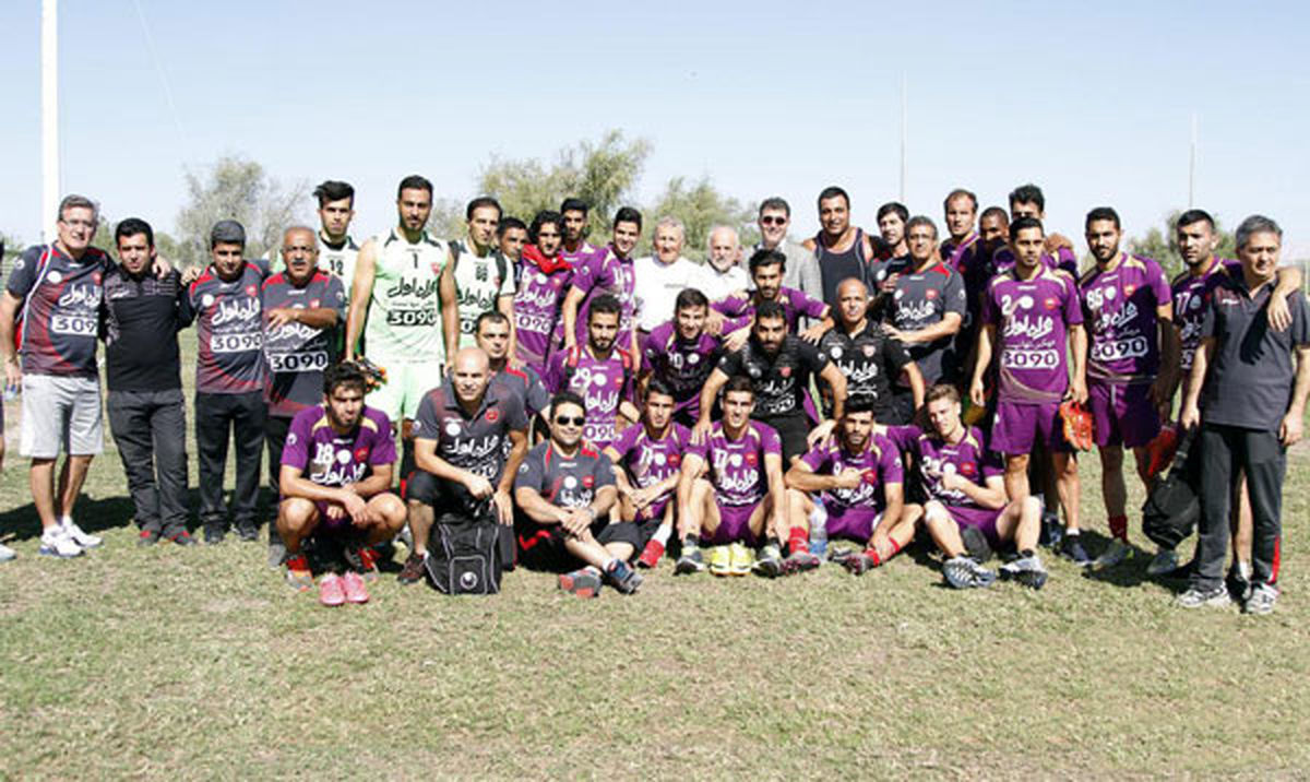غول المپیکی در کنار پرسپولیسی‌ها + عکس