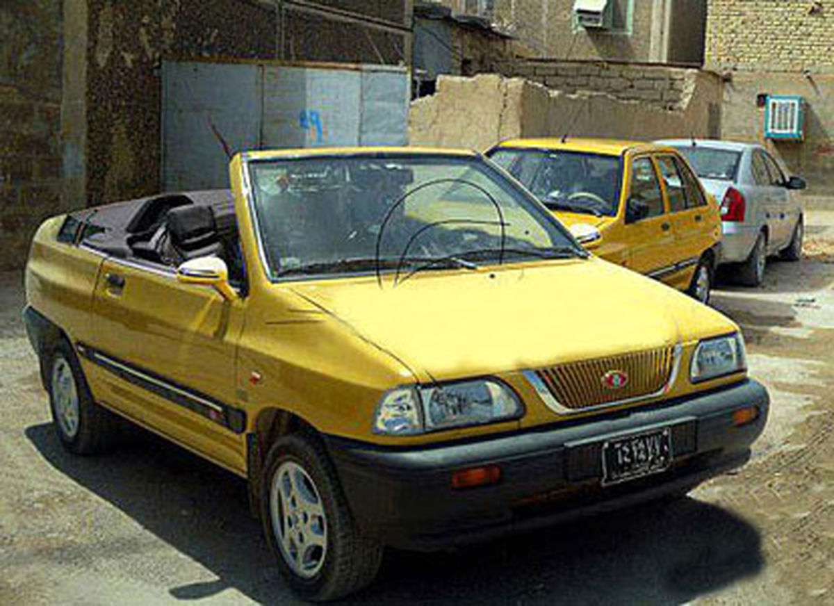 پراید کروکی بدون سقف در عراق/عکس