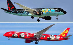 تصاویر: رنگارنگترین هواپیماهای جهان