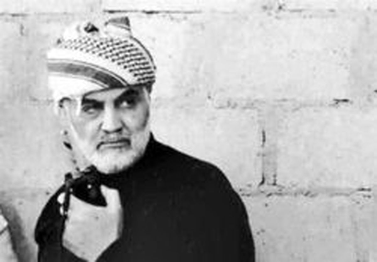 تصویری از سرلشکر سلیمانی در قدس