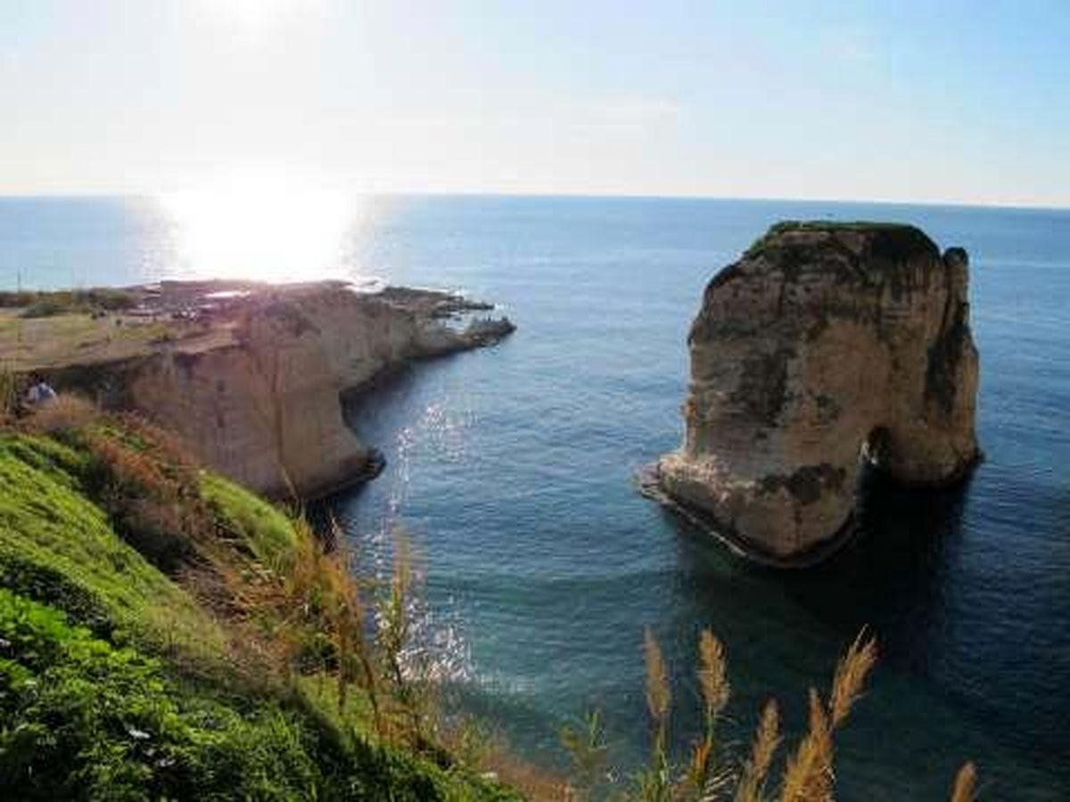 عکس/ صخره «روشه» در بيروت