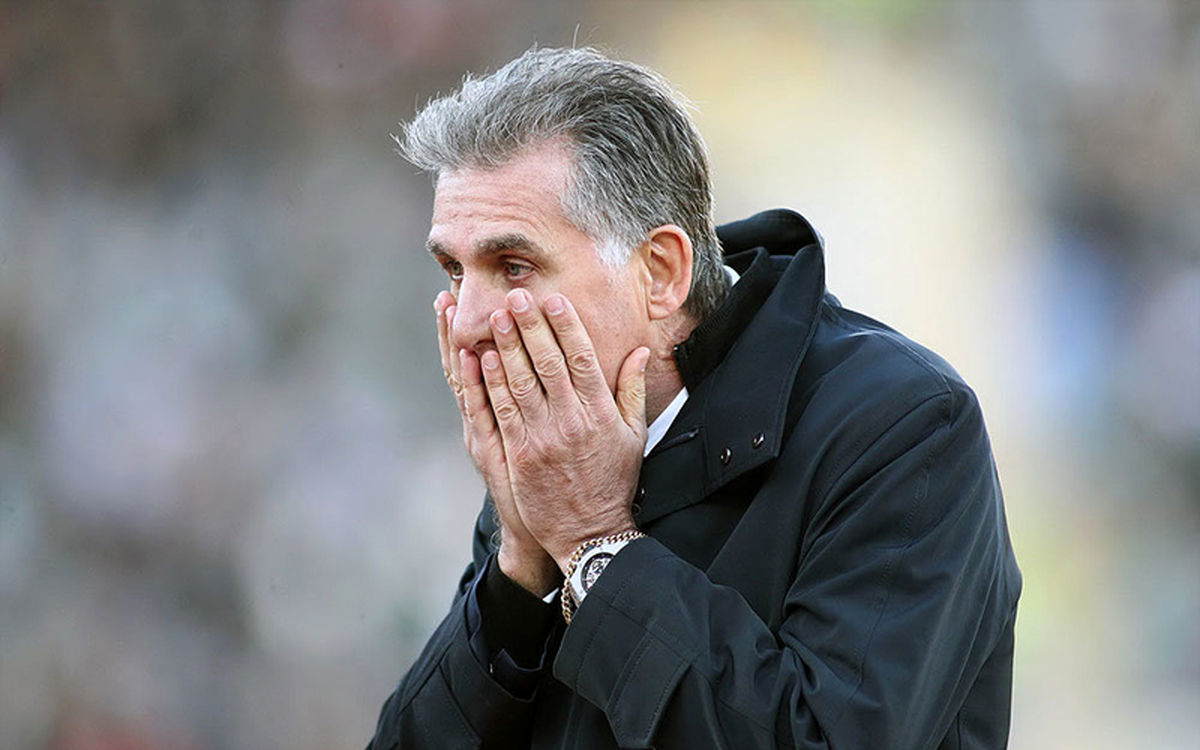 تصاویر:واکنش کیروش به هدردادن موقعیتها!