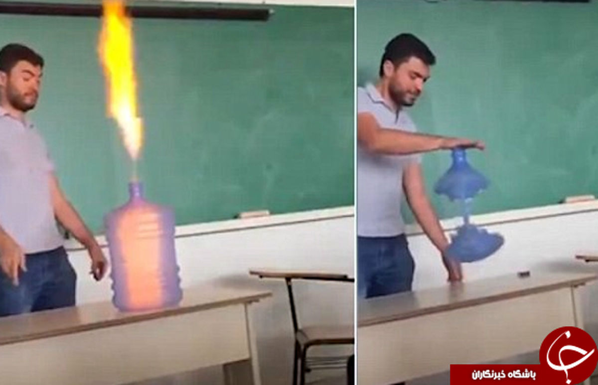 شیرین‌کاری معلم در کلاس درس‌ +عکس