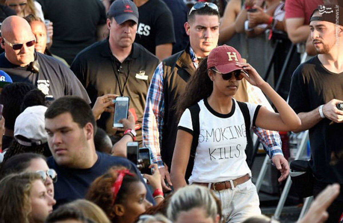 عکس: تی‌شرت متفاوت دختر اوباما