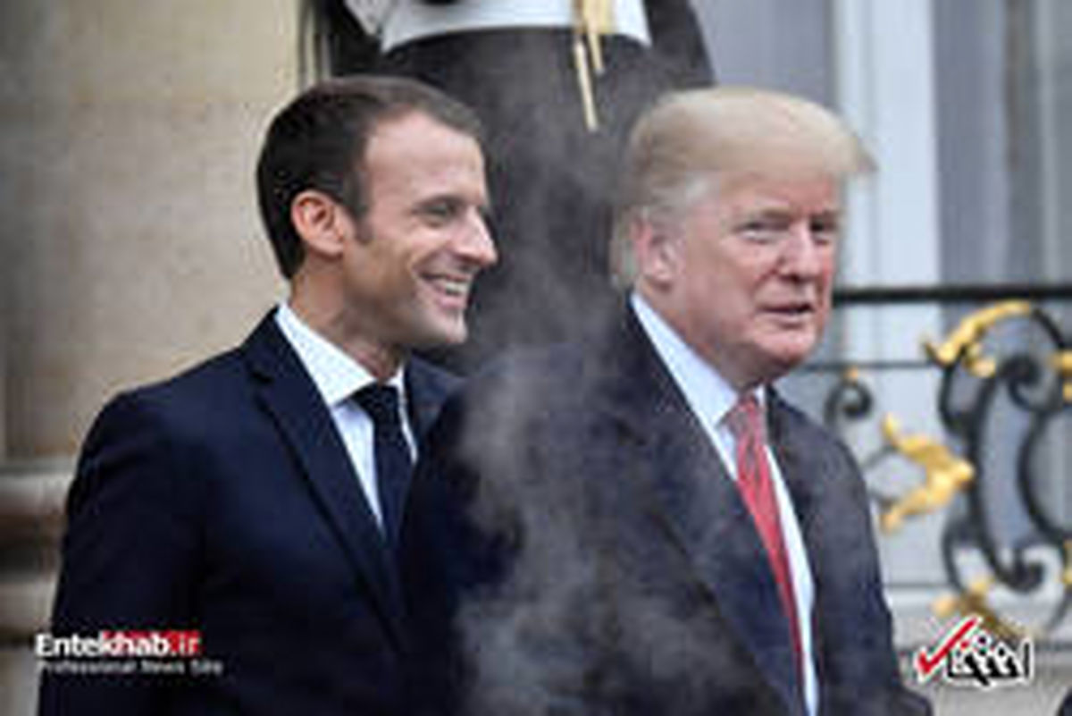 دود کردن خودروی گران قیمت ترامپ در کاخ الیزه! +تصاویر