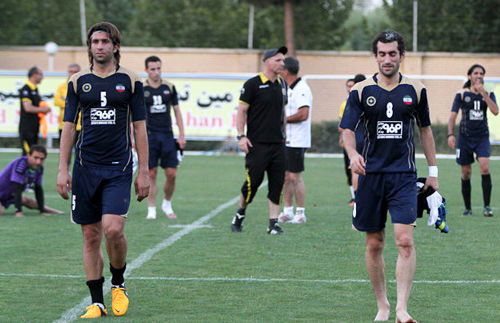 نخستین تمرین جباری با سپاهان/تصاویر