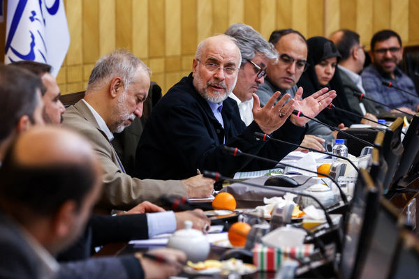 تصاویر: نشست اعضای کمیسیون تلفیق با رئیس مجلس