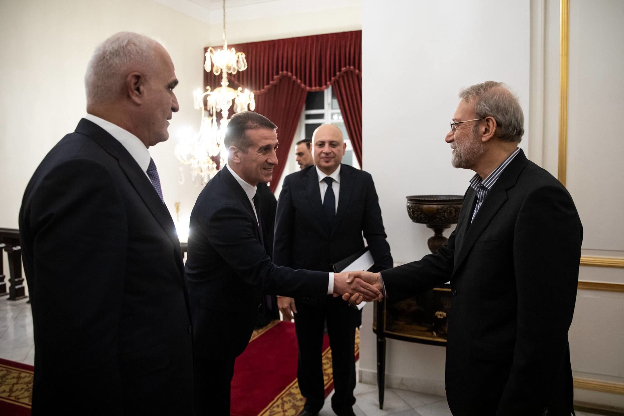 تصاویر: دیدار معاون نخست‌وزیر آذربایجان با علی لاریجانی