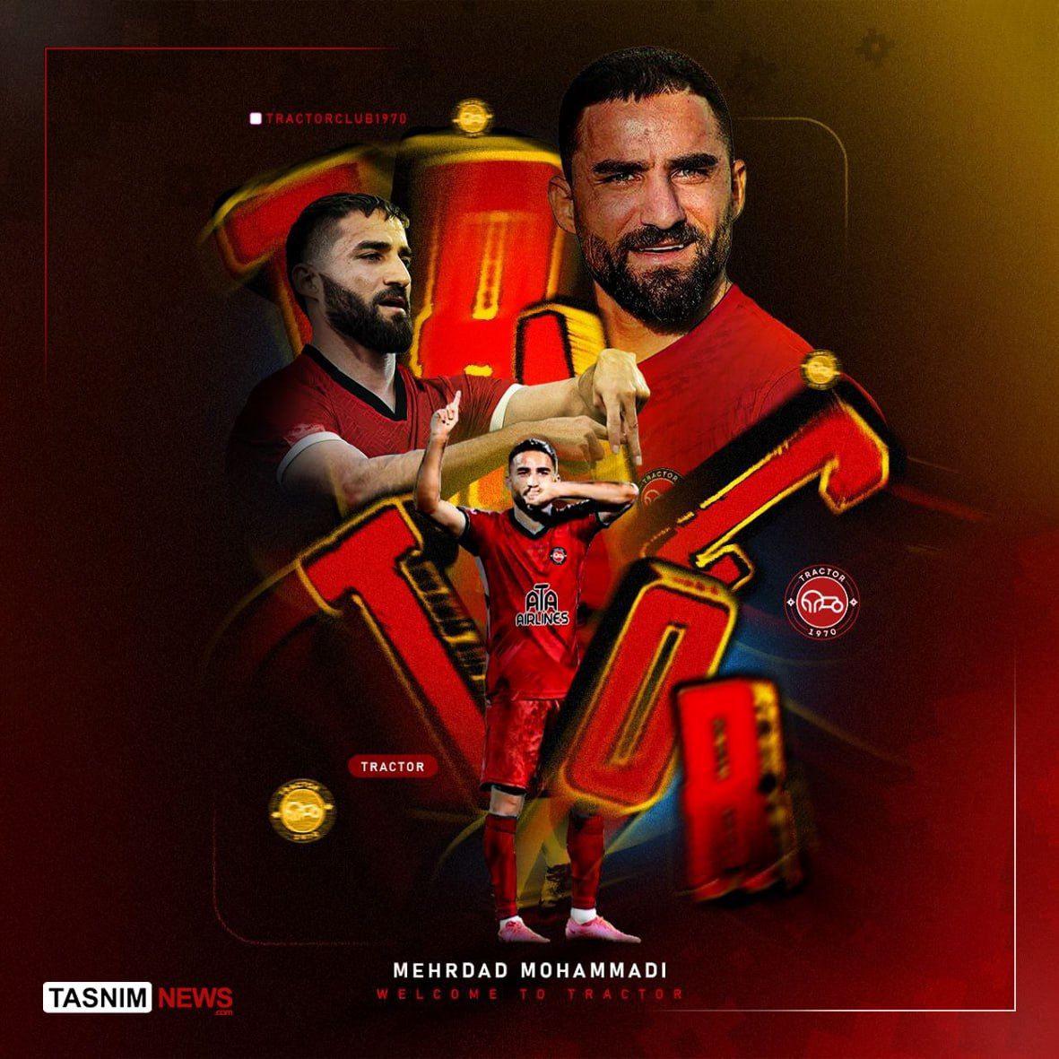 مهرداد محمدی به تراکتور پیوست