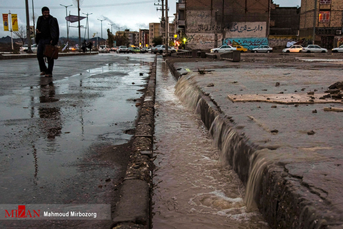 تصاویر: آب گرفتگی معابر در زاهدان