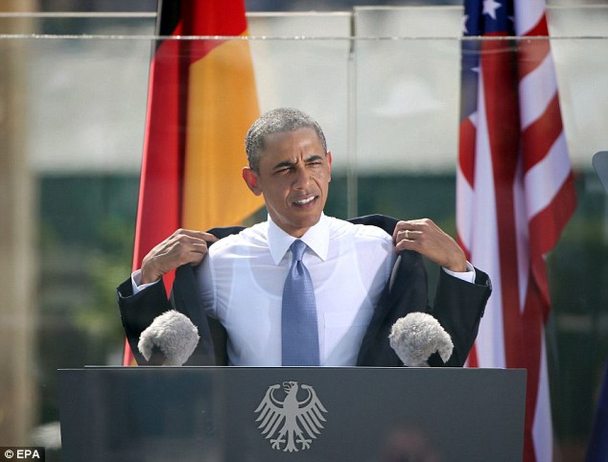 استقبال مفتضحانه از اوباما/تصاویر