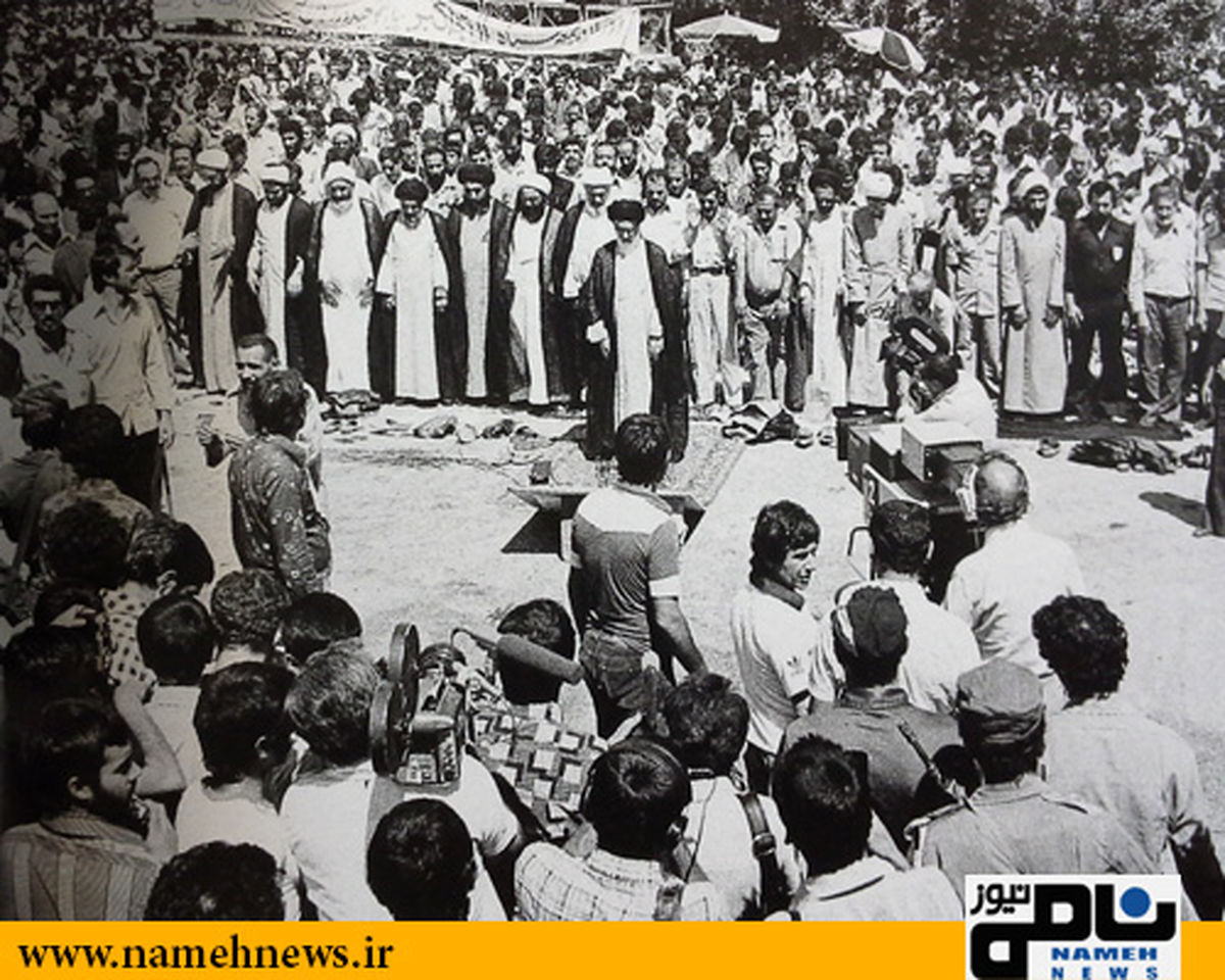 آخرین نماز جمعه آیت‌الله طالقانی/ عکس