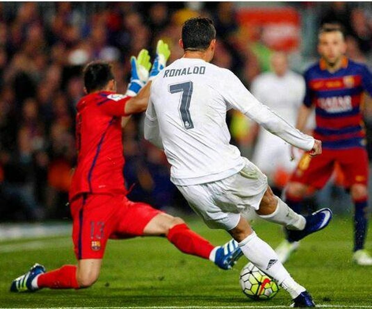 تصویری که رونالدو از گلش به بارسلونا منتشر کرد