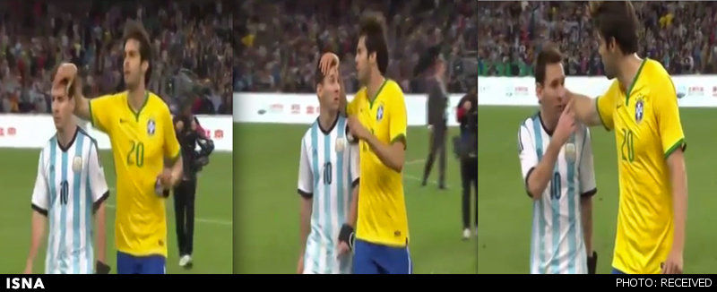 حرکت مسی مقابل کاکا دردسرشد/عکس
