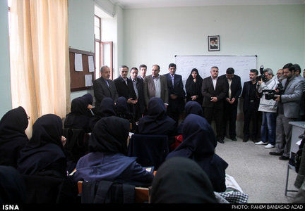 آقای وزیر در مدرسه