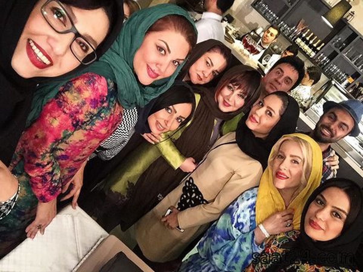 دورهمی هنرمندان در تولد بهنوش بختياری +عکس