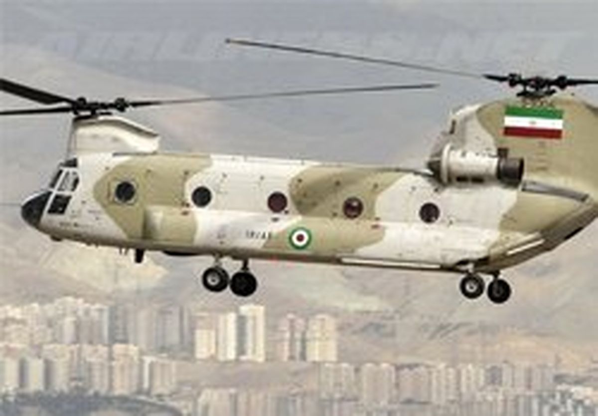 فرود اضطراری یک فروند بالگرد شنوک +عکس