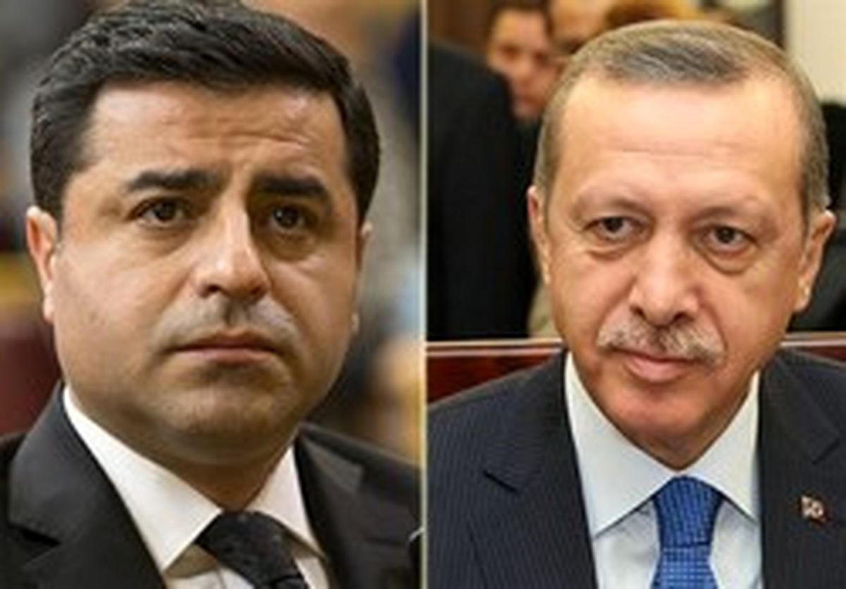 اردوغان به دمیرتاش: تروریست نمیتواند نامزد ریاست جمهوری باشد