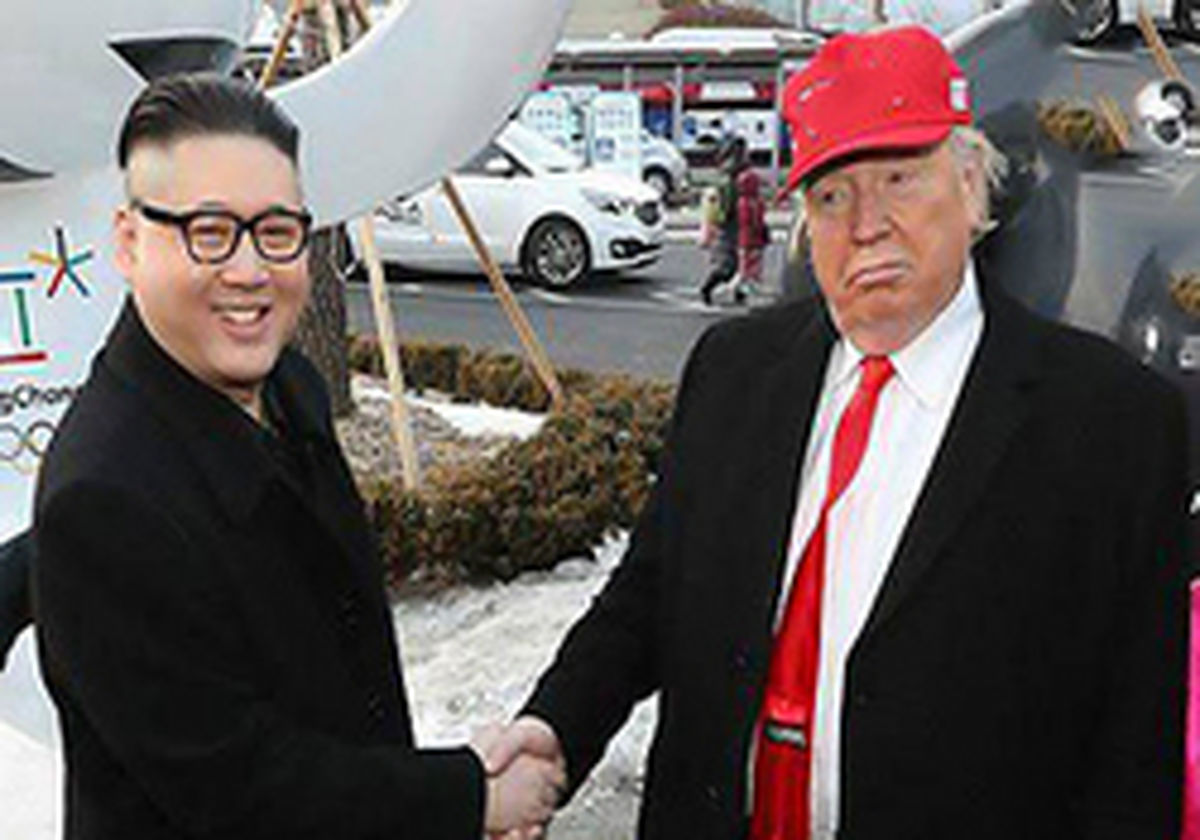 بدل کیم جونگ اون و دونالد ترامپ در سنگاپور +عکس