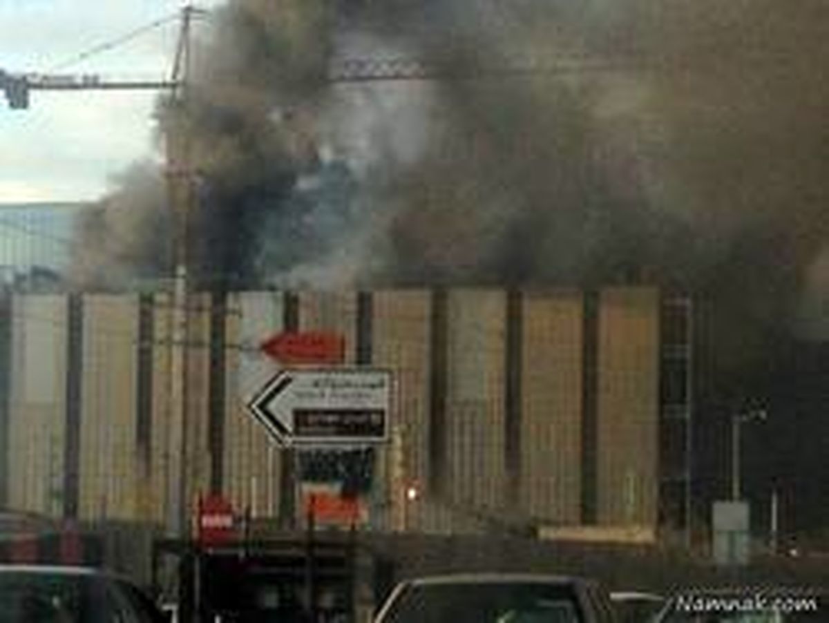 آتش سوزی در ساختمان «ایران مال»حوالی چیتگر +عکس