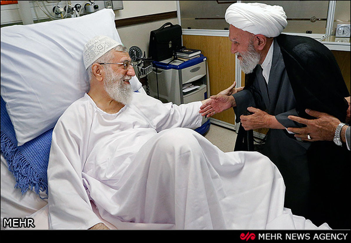 عیادت آیت‌الله ناصری از رهبرانقلاب/تصاویر