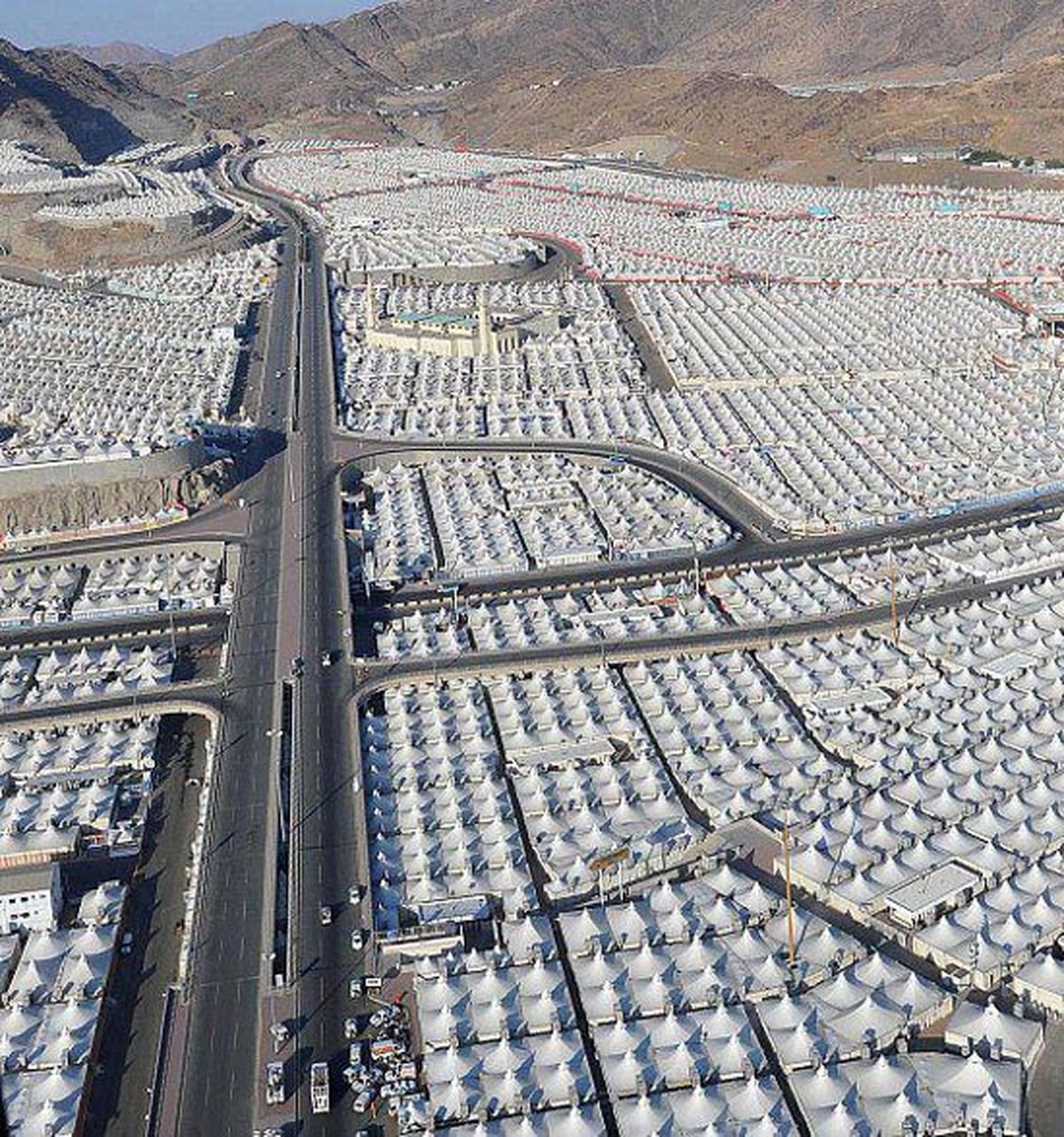 تصویری جالب از صحرای عرفات