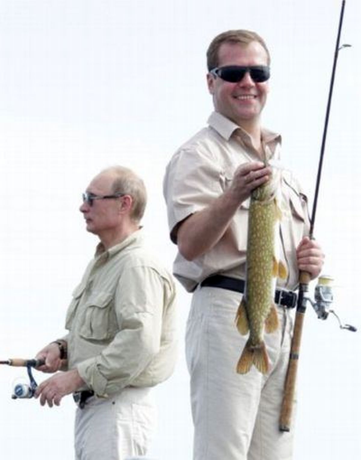 صید نخست وزیر کنار رییس جمهور/عکس