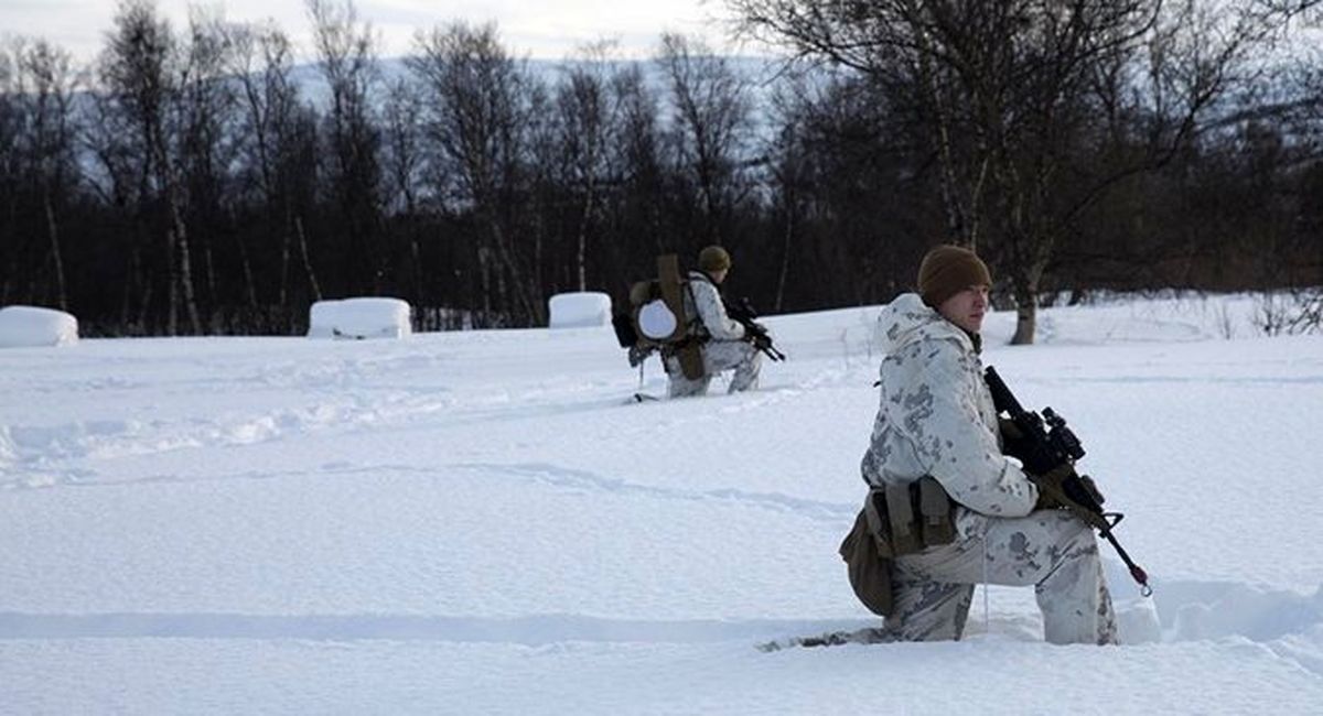 یخ زدن نظامیان آمریکایی نزدیک روسیه +تصاویر