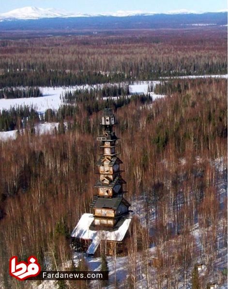 خانه عجیب و زیبا در سواحل مسکو +عکس