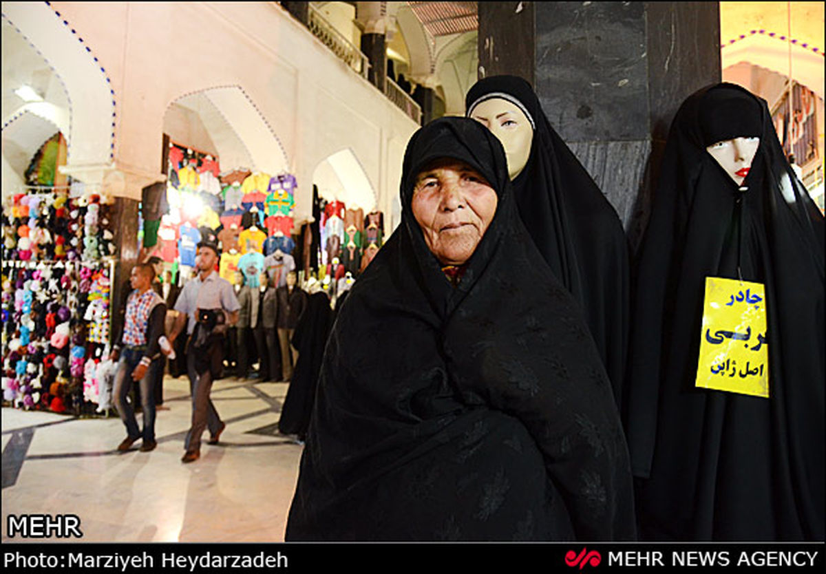 چادر عربی اصل ژاپن در ایران/عکس