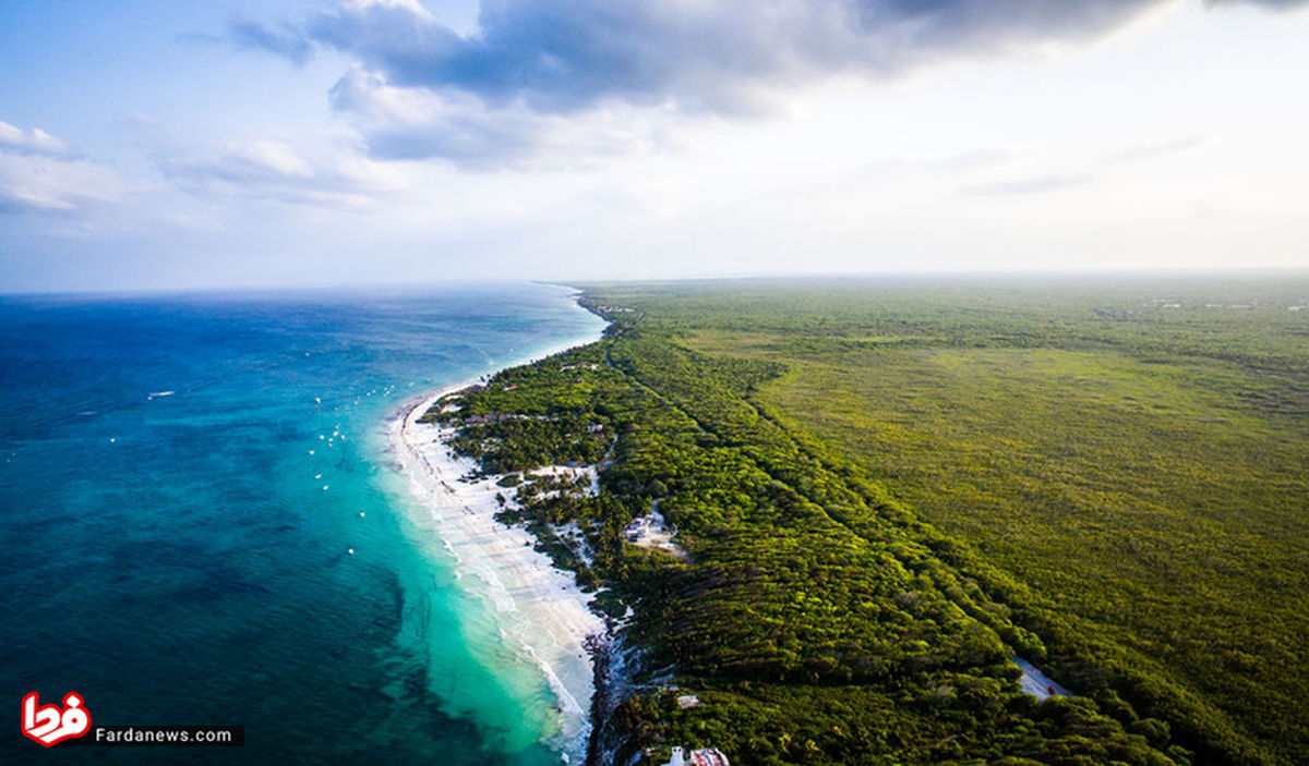 تصاویر: شبه جزیره‌ای رویایی و زیبا در سواحل مکزیک