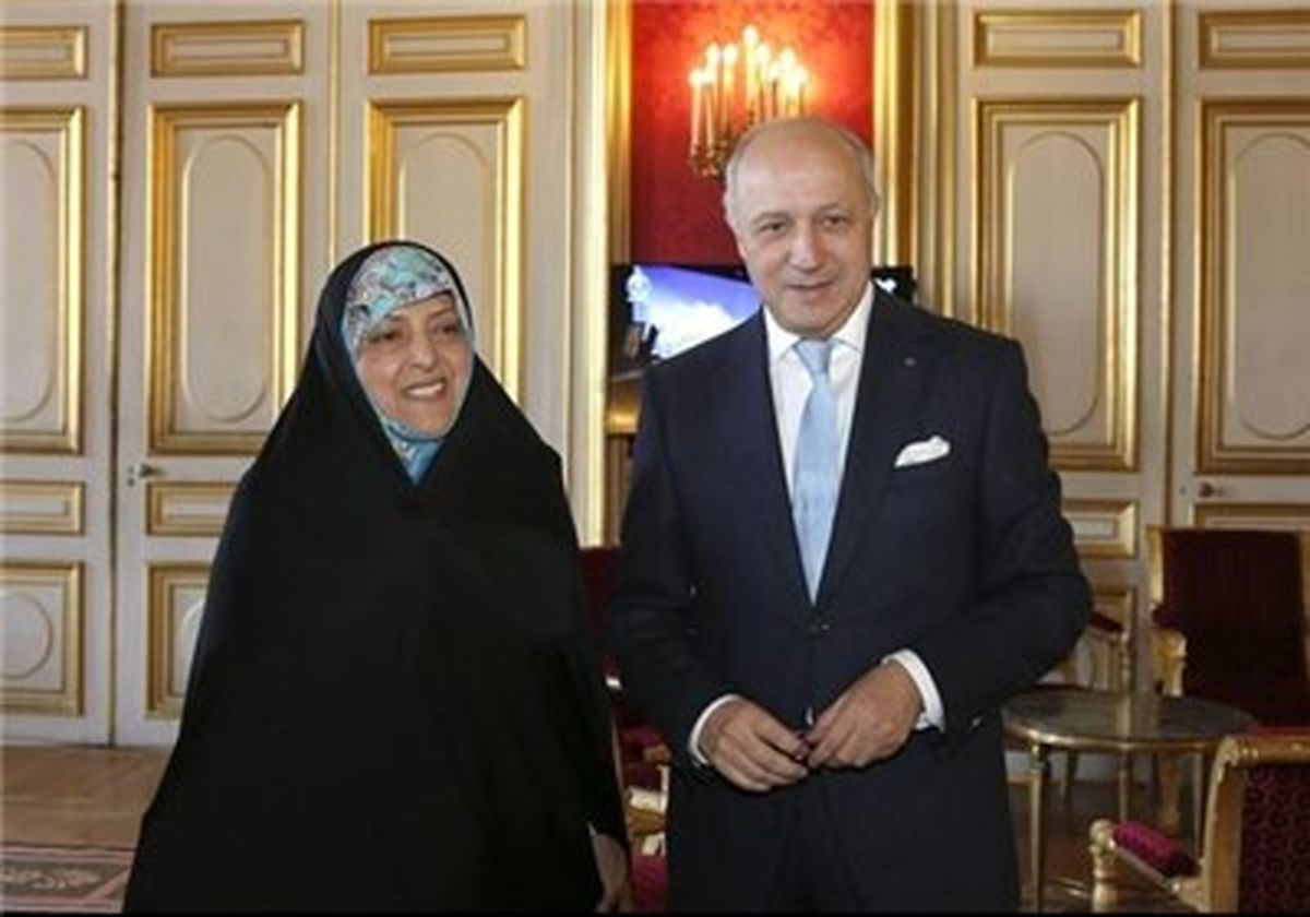 دیدار ابتکار با فابیوس در پاریس/عکس