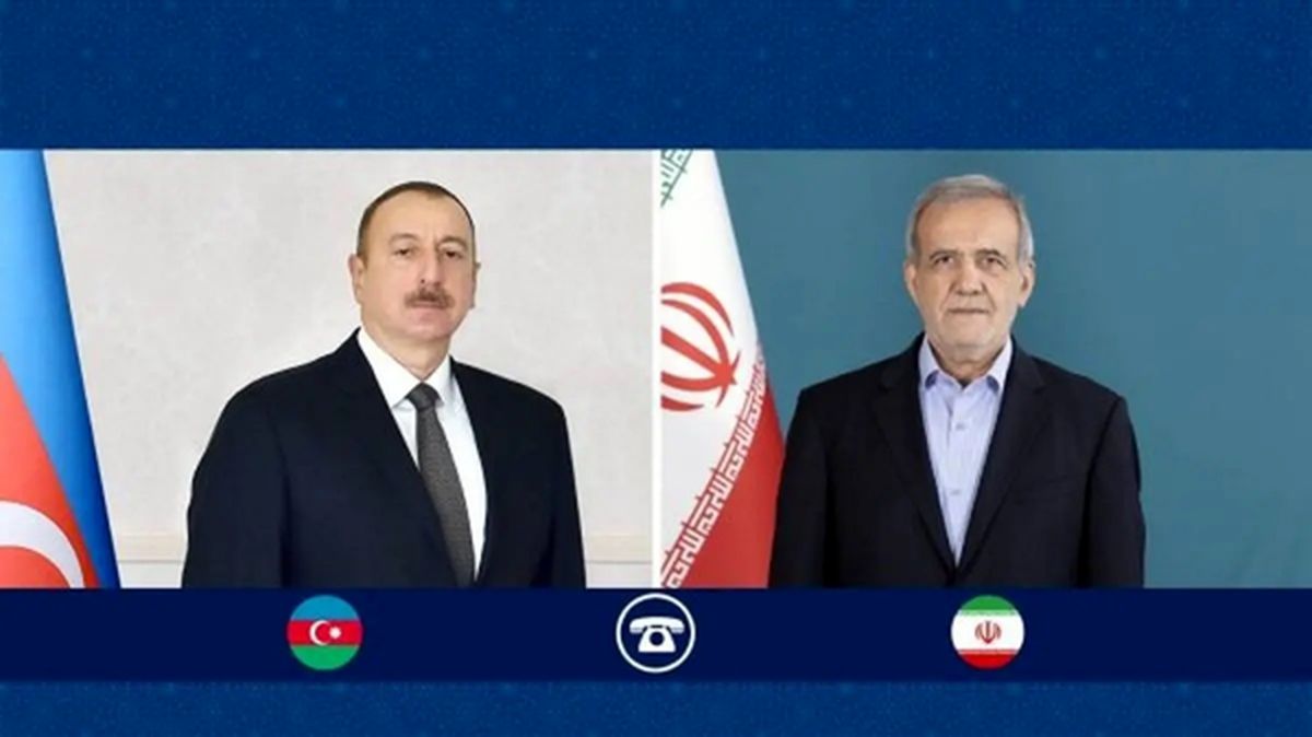 دیدار پزشکیان و الهام علی اف در آذربایجان