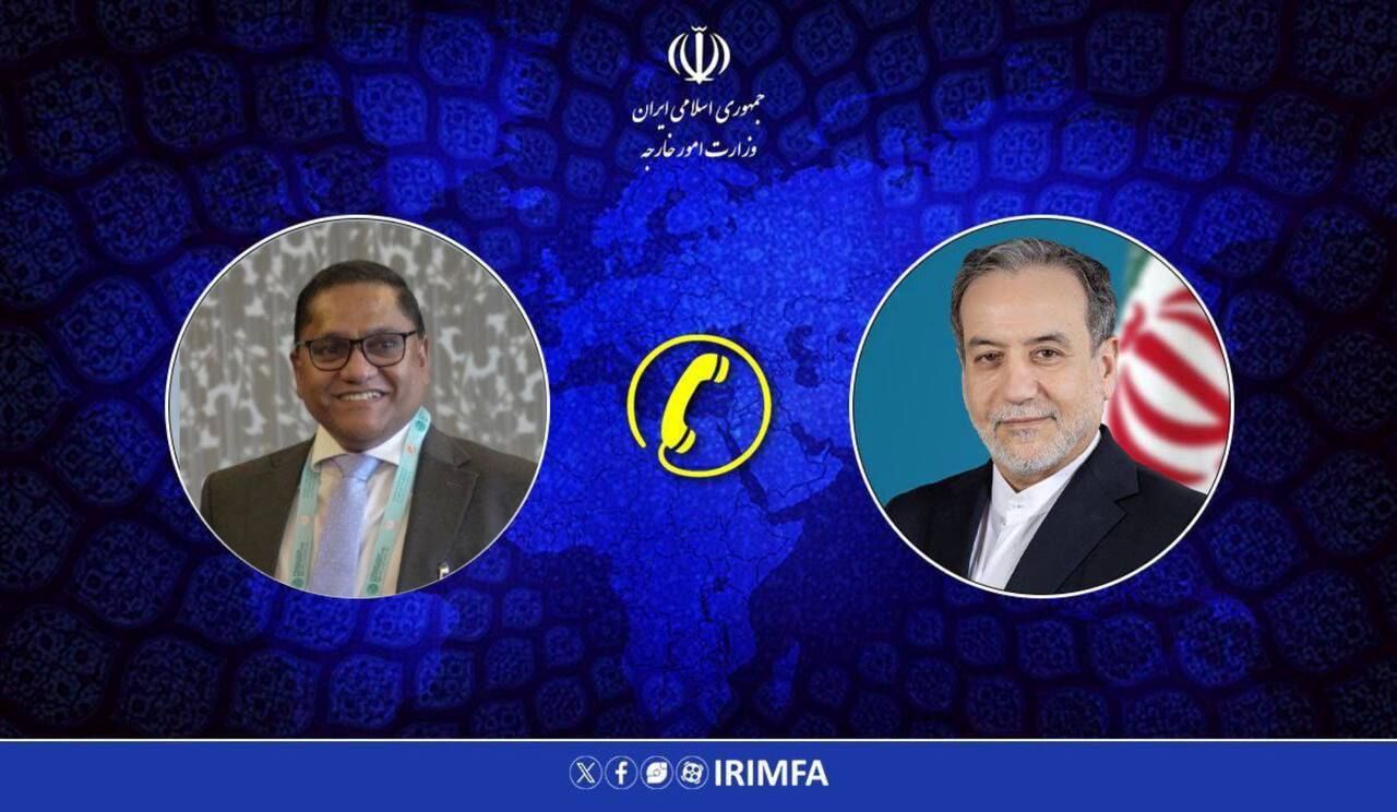 تماس تلفنی  وزیران امور خارجه ایران و سریلانکا  