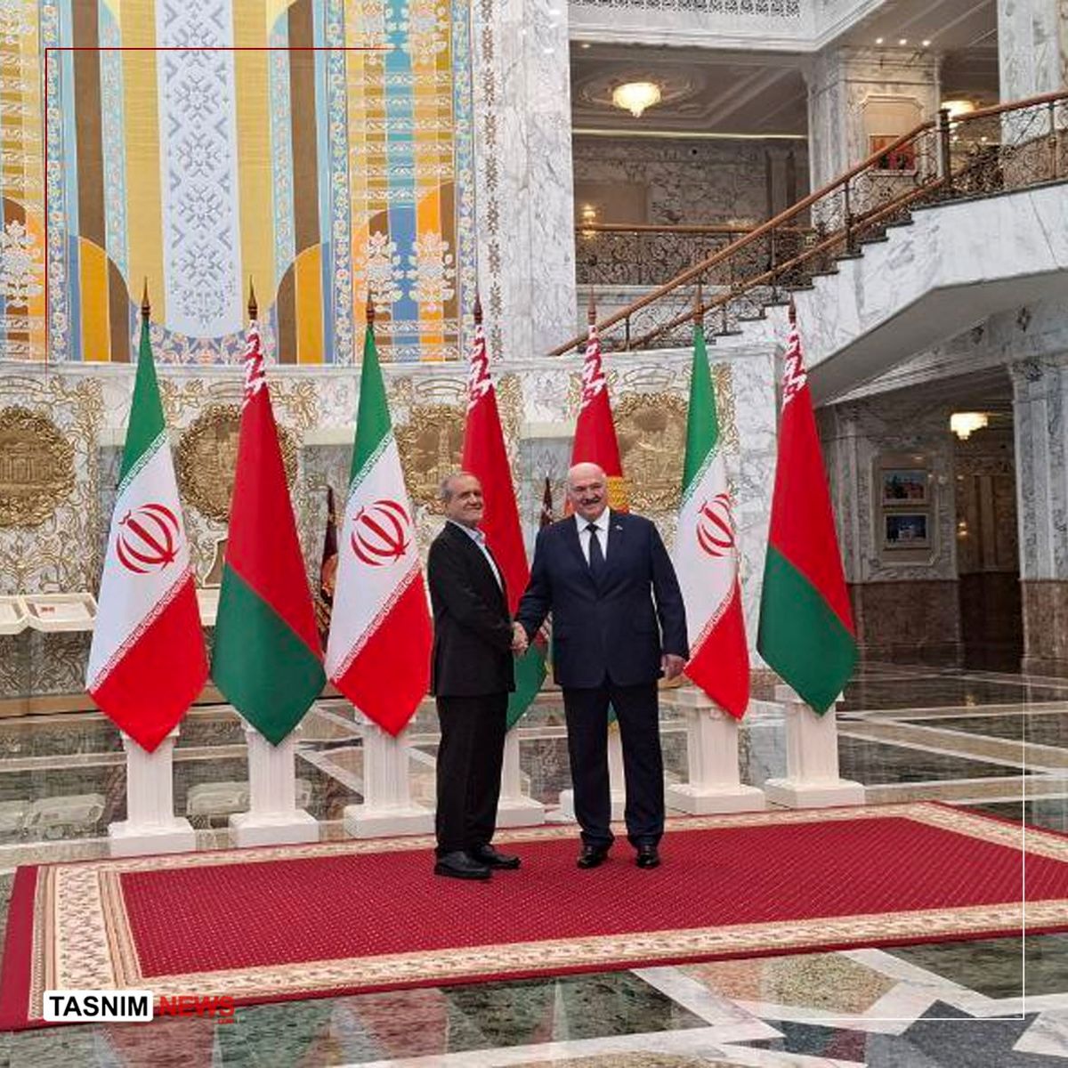 پزشکیان: مواضع ما با بلاروس در جوامع بینالمللی مشترک است / یکجانبهگرایی آمریکا برای ما و شما قابل قبول نیست