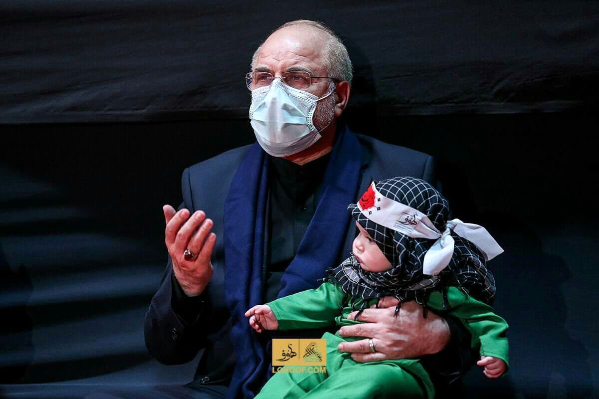 قالیباف در مراسم عزاداری شب هفتم محرم هیئت ریحانة الحسین +عکس