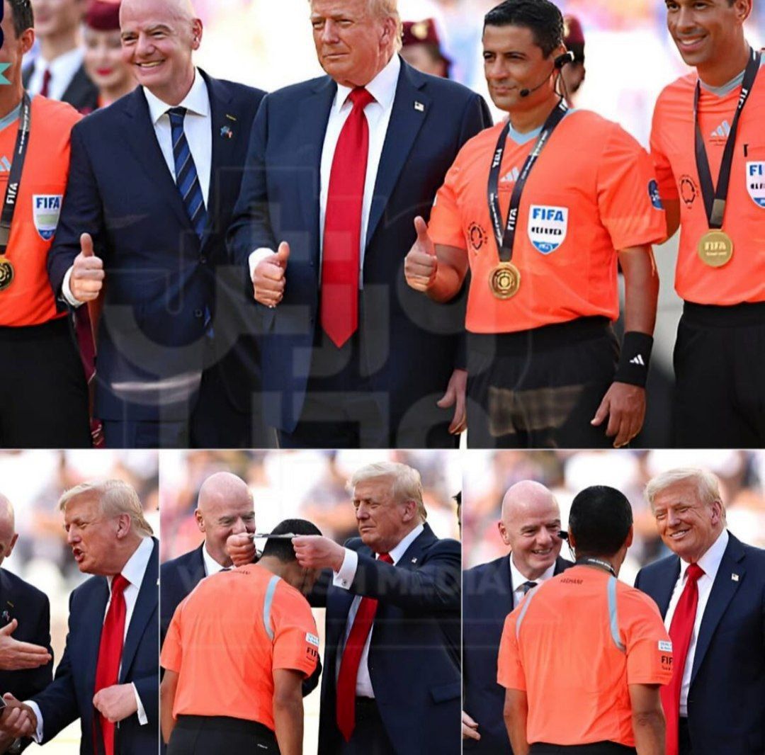 ناداوریِ فغانی علیه ایرانیها / تصاویر اهدای مدال به فغانی توسط ترامپ