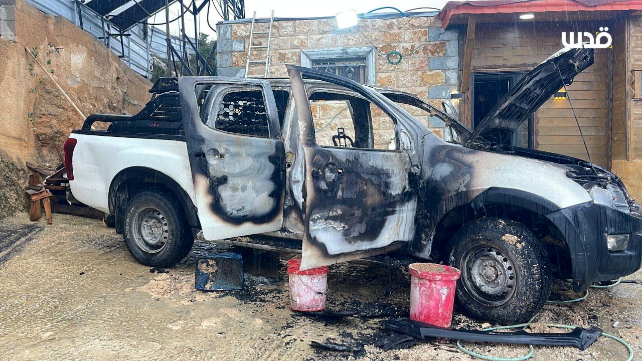 آتش زدن خودروهای فلسطینی‌ها توسط صهیونیست‌ها